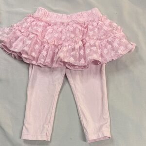 Calvin Klein - Pink Ruffled Skirt Leggings with elastic waist